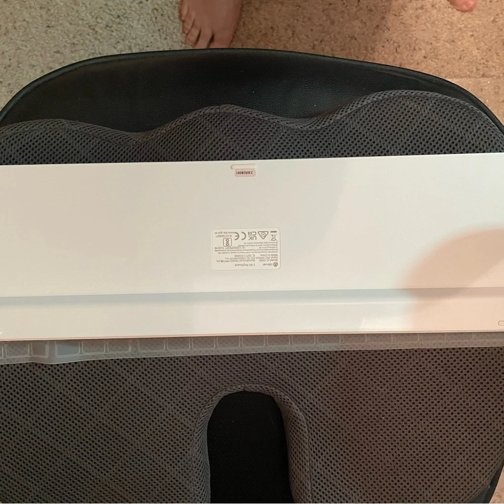IClever Wireless Keyboard and Mouse Combo - Silver and White